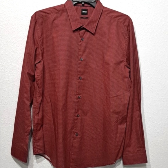 Hugo Boss Ronni Slim Fit Long Sleeve Shirt - Picture 1 of 4